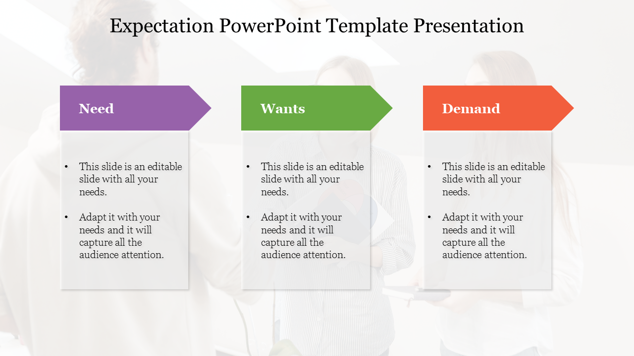 Best Expectation PowerPoint Template Presentation